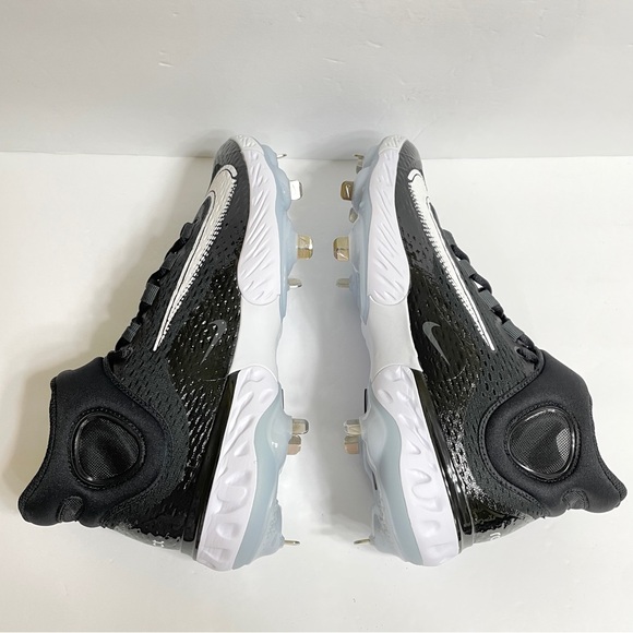 Nike Alpha Huarache Elite 4 Mid Baseball Cleats Size 13 DJ6520-001 - Picture 4 of 7